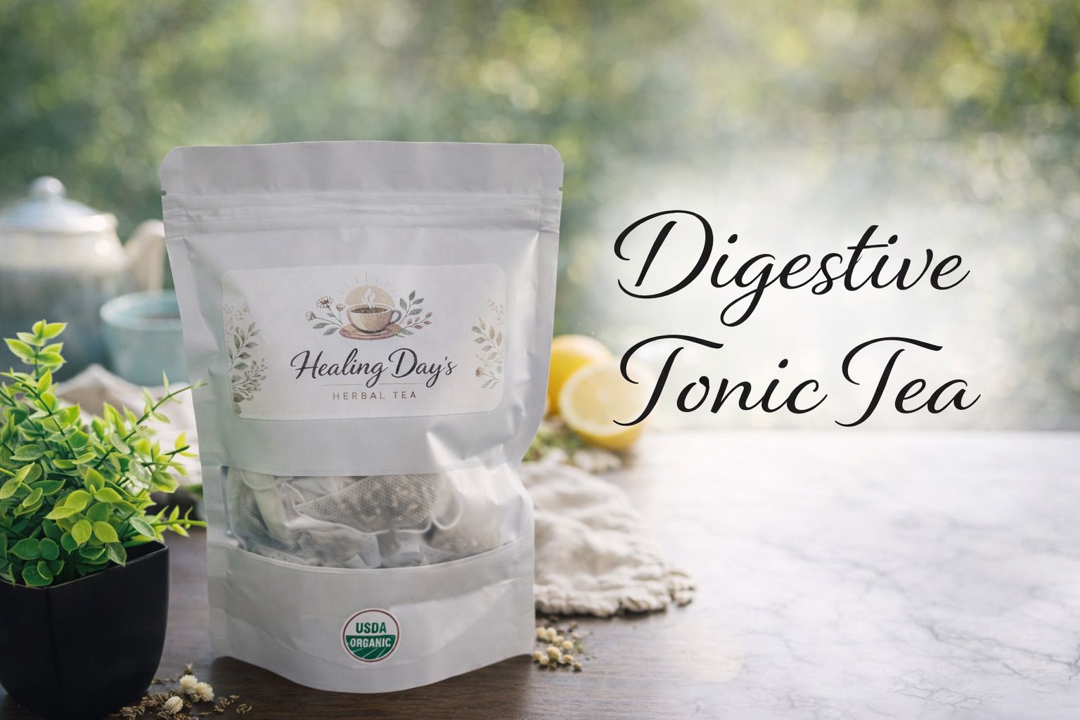 Digestive Tonic Tea – organic herbal tea for digestive comfort